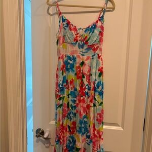 Old Navy Colorful Floral Spaghetti Strap Dress size Small